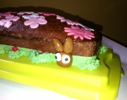 Schokokuchen mit Fondant-Deko für Ostern