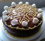 Schoko-Vanille-Torte